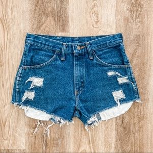 Rustler | Vintage Distresses Denim Cutoffs
